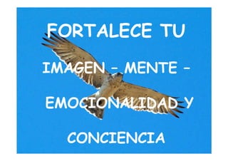 FORTALECE TU

IMAGEN – MENTE –

EMOCIONALIDAD Y

  CONCIENCIA