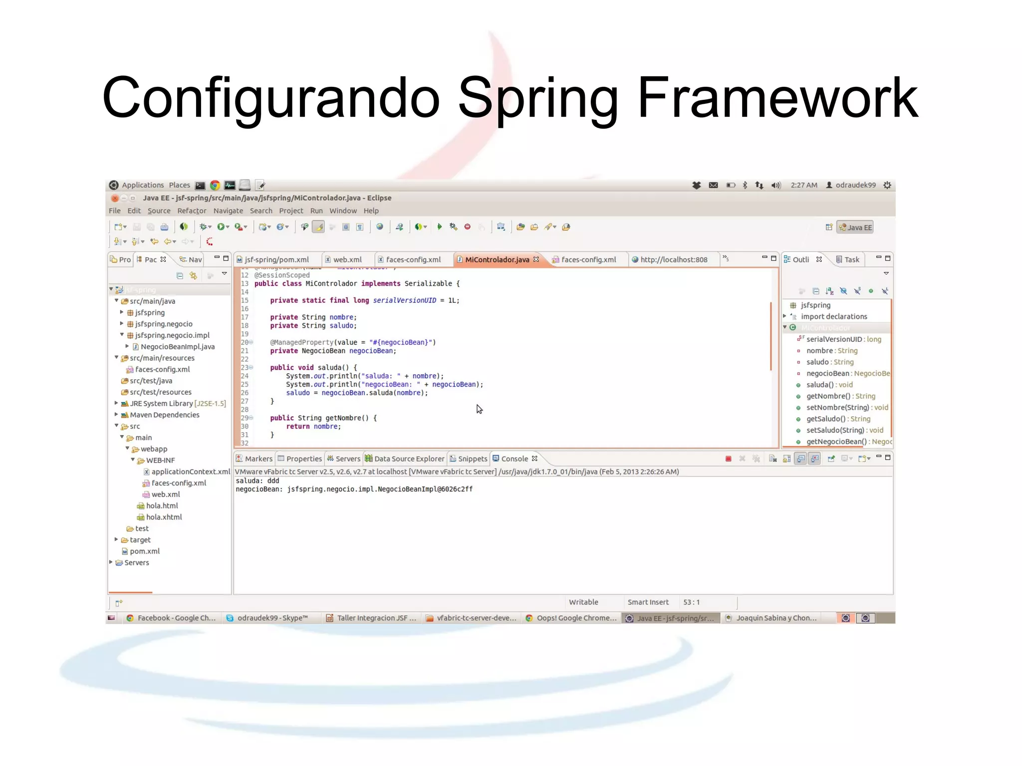 Configurando Spring Framework
 