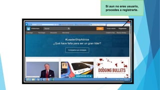 Si aun no eres usuario,
procedes a registrarte.
 