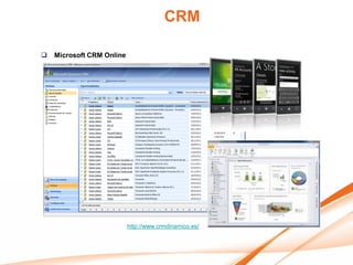 CRM

   Microsoft CRM Online




                           http://www.crmdinamico.es/
 