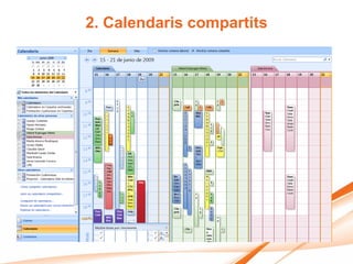 2. Calendaris compartits
 
