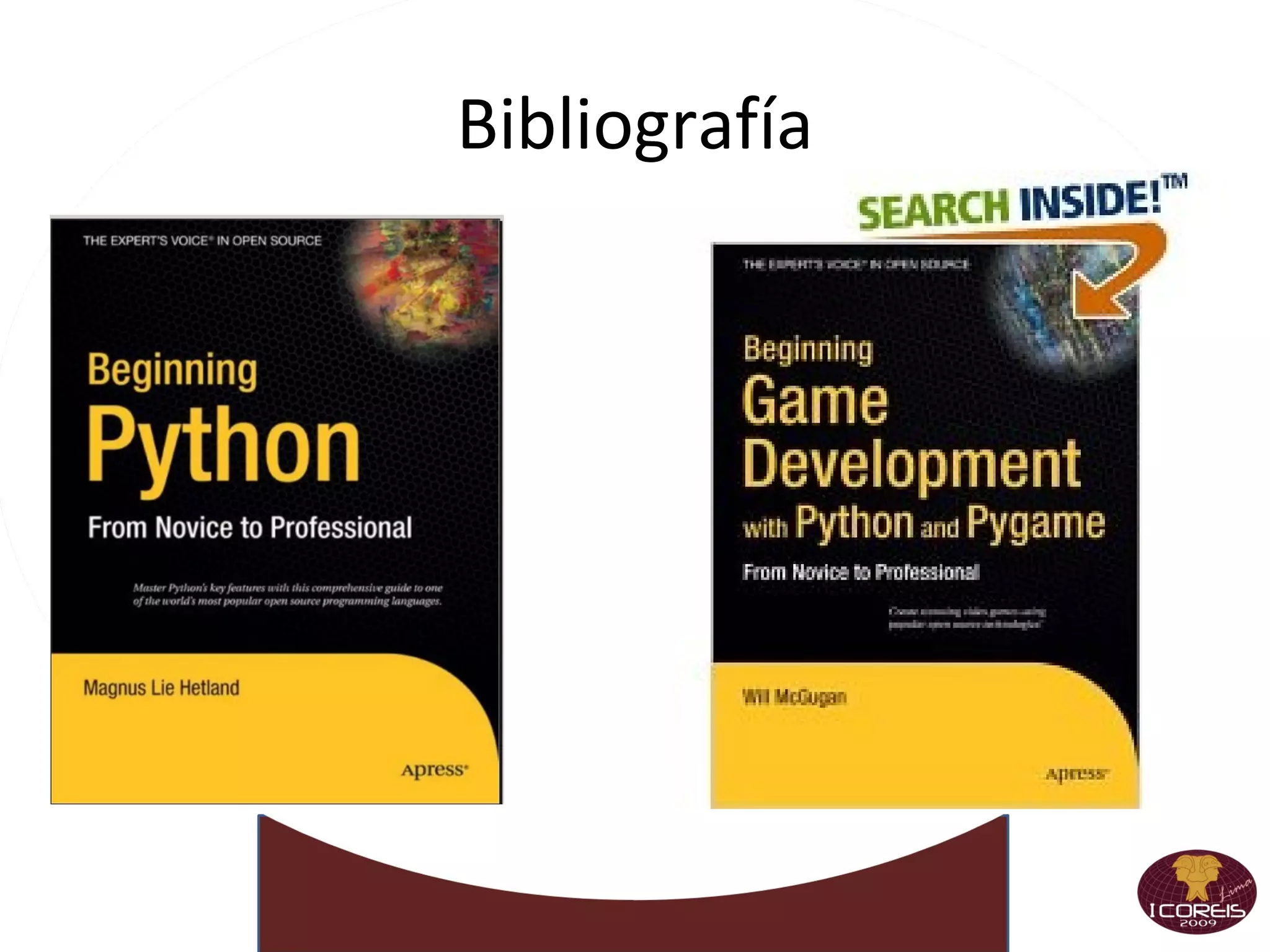 Escribiendo Líneas >>> fob =open('c:/python26/test.txt','r') >>> linea = fob.readlines() >>> linea >>> fob.close() >>> linea[2]="Mirando Mirando" >>> linea 