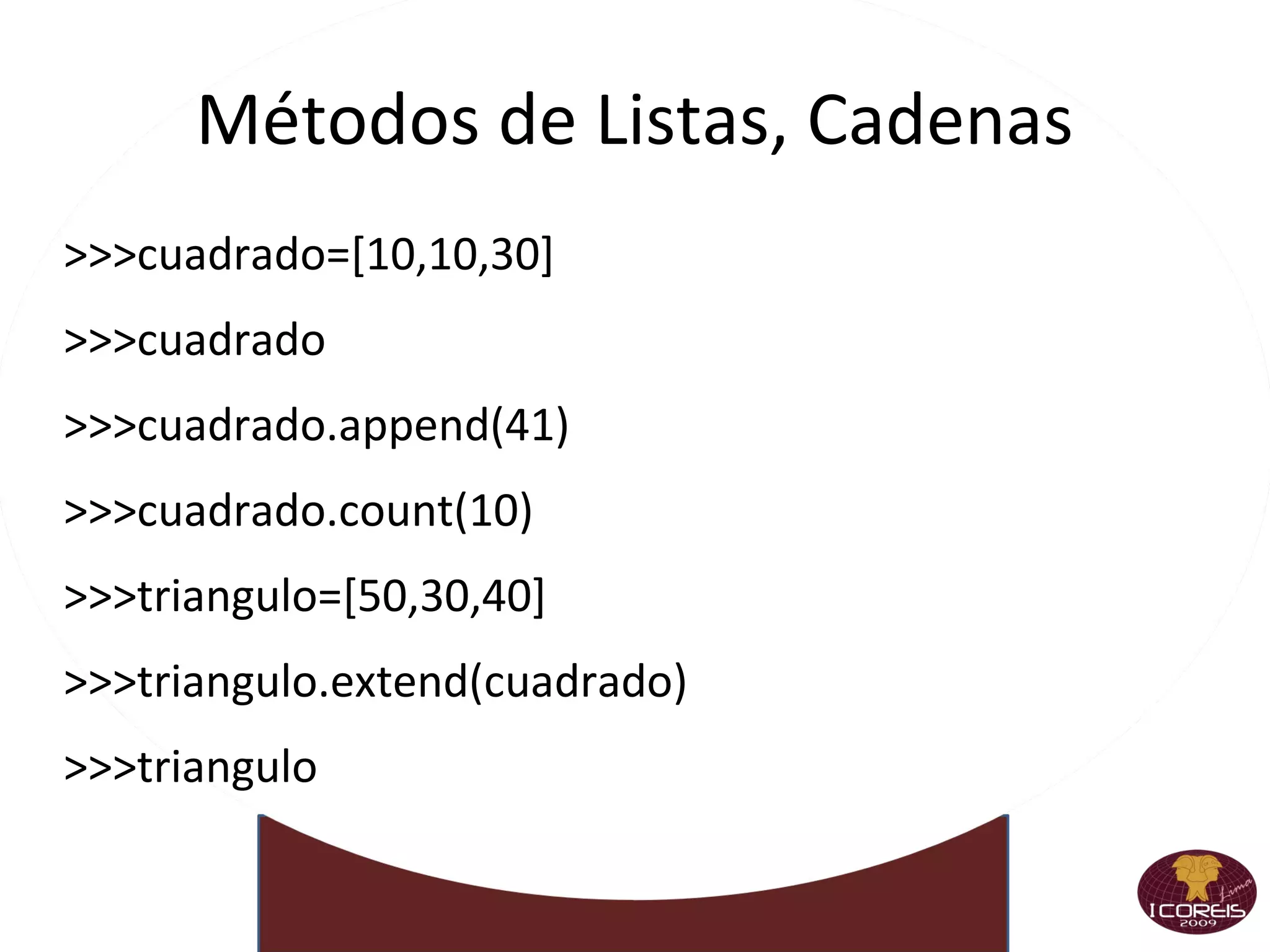 Corriendo e interpretando Menos charla y más acción Python  es  interpretado 