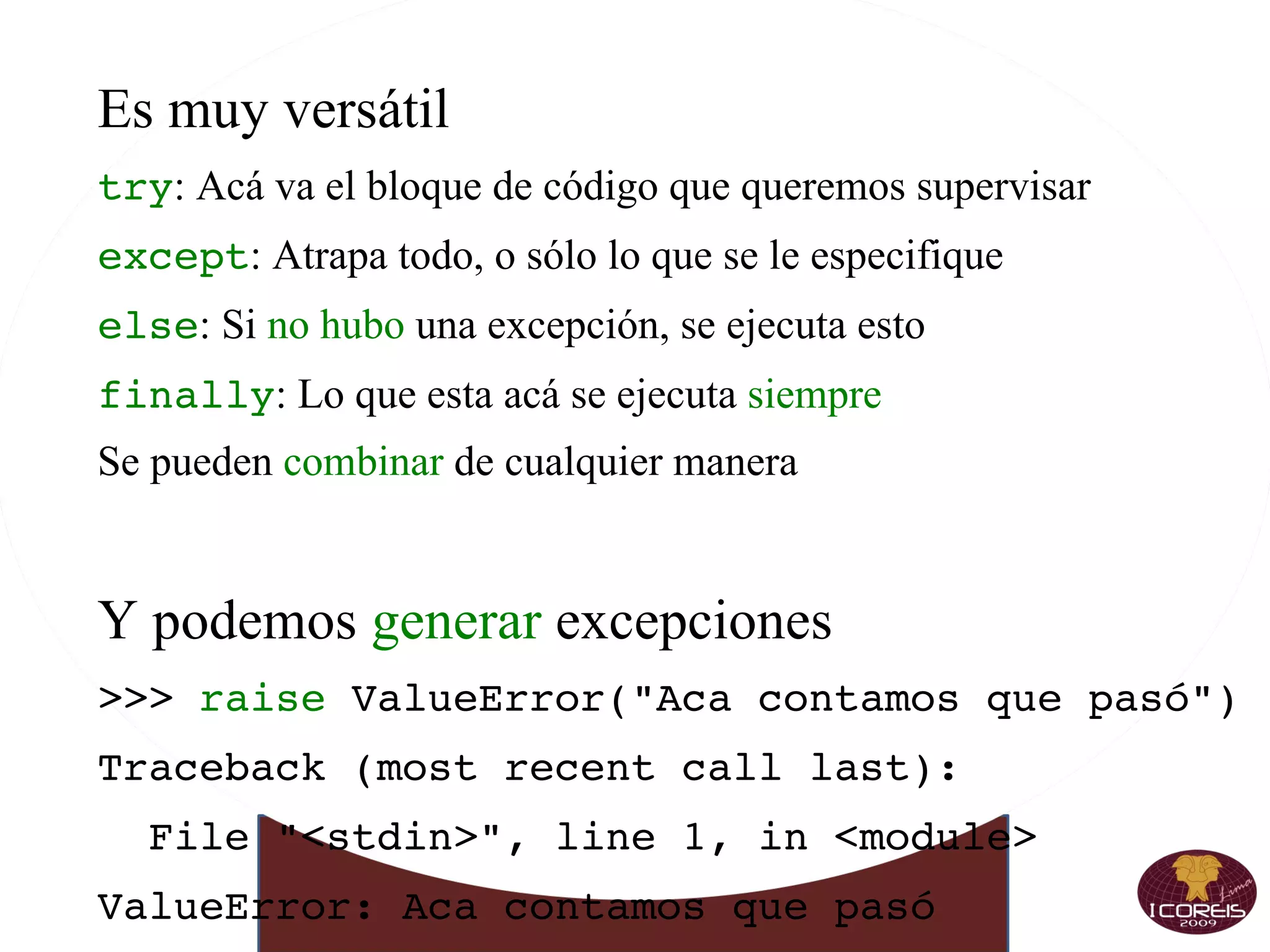 Secuencias y Tuplas familia =['ma','pa','tio','abue','herm1','herm2'] familia[2] familia[-2] semana =['lun','mar','mier','jue','vie','sab','dom'] 