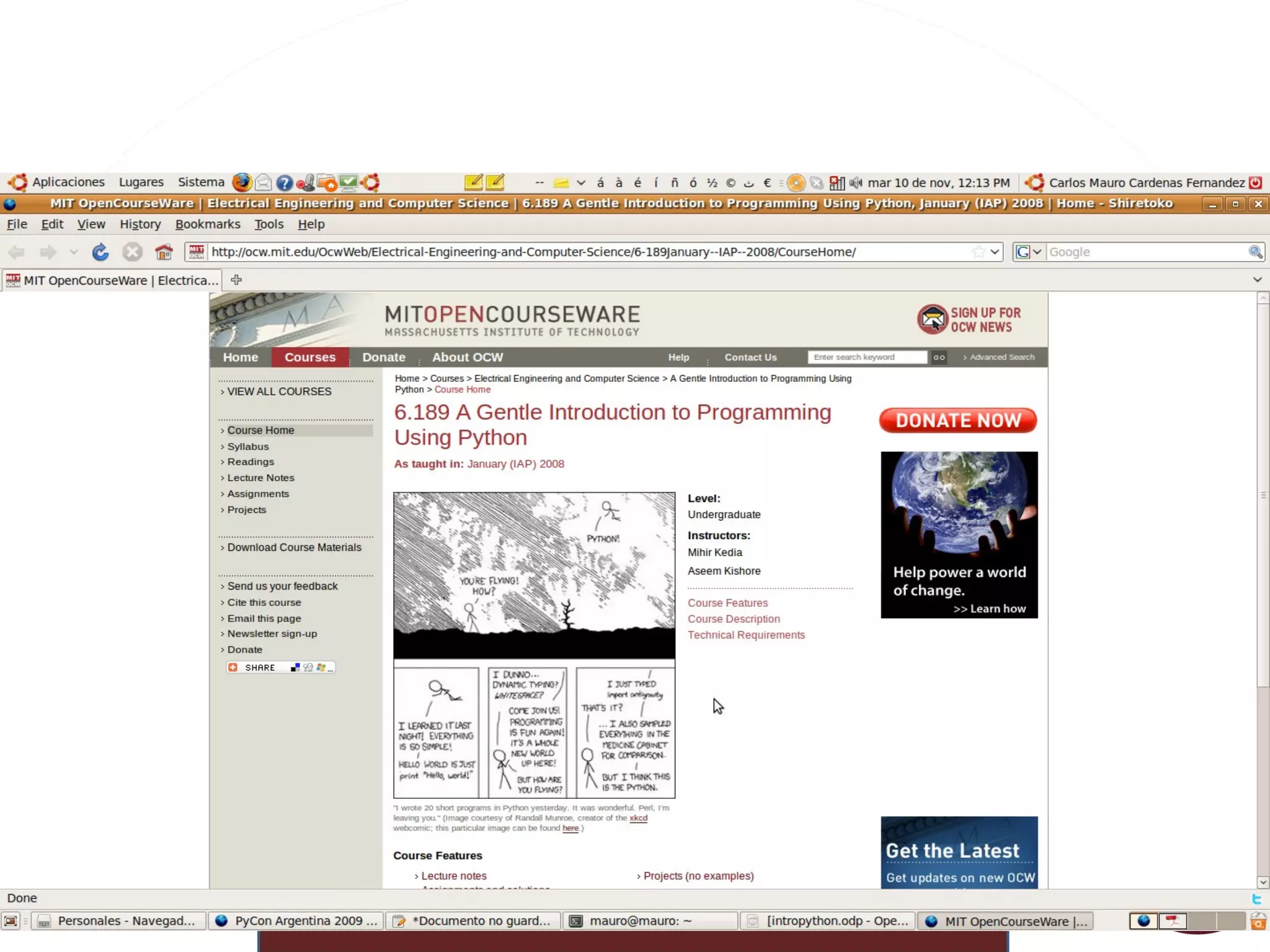 Algunos usuarios de Python 
