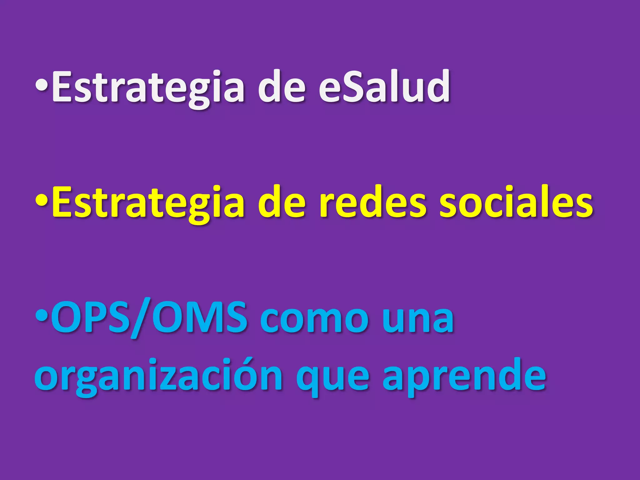 Estrategia de eSalud