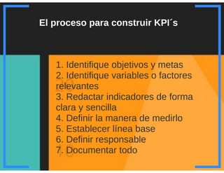 Workshop Key performance indicators