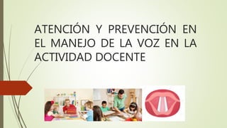 Taller la voz como herramienta docente universidad | PPTX