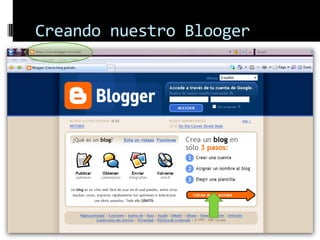 Creando nuestro Blooger
 