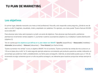 FUENTE
TU PLAN DE MARKETING
 