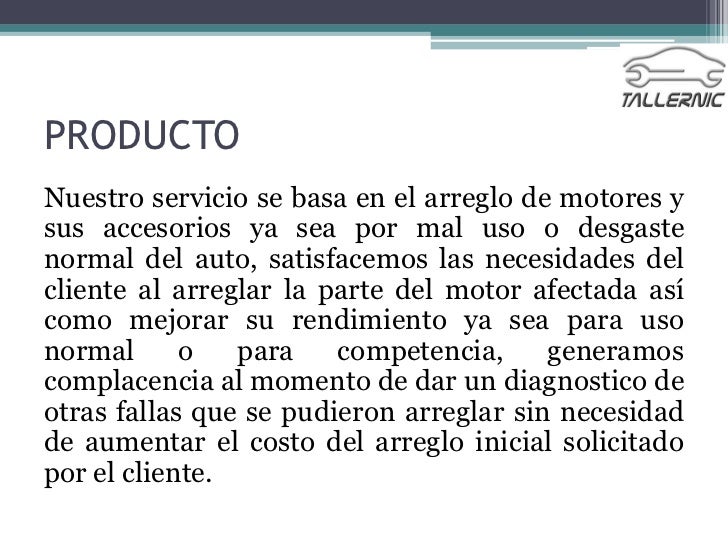Taller Mecánico Automotriz - Gerencia de Servicios