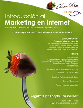 Taller Introducción al Marketing Online (Para profesionales de la salud)