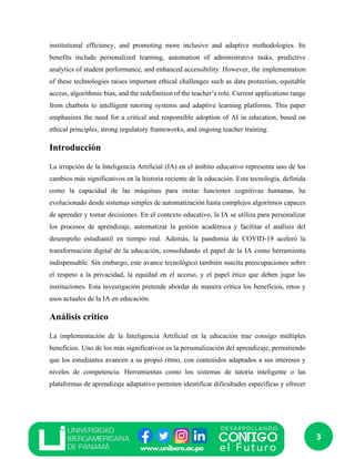 “Impacto de la Inteligencia Artificial (IA) en el Ámbito Educativo” | PDF