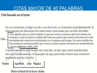 CITAS MAYOR DE 40 PALABRAS