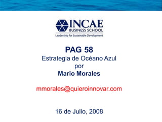 Presentación sobre Océano Azul