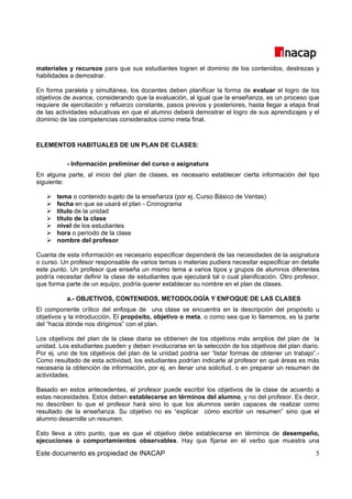 Taller de planificacion de clases | PDF