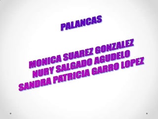 PALANCAS MONICA SUAREZ GONZALEZ NURY SALGADO AGUDELO SANDRA PATRICIA GARRO LOPEZ 