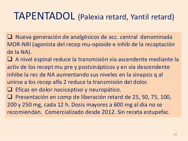 orden de tapentadol