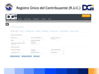 Registro Único del Contribuyente (R.U.C.)
 