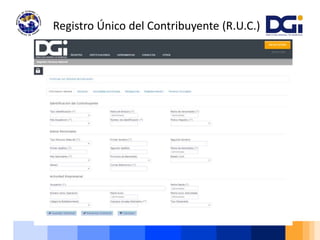 Registro Único del Contribuyente (R.U.C.)
 