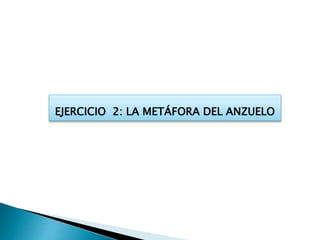 EJERCICIO 2: LA METÁFORA DEL ANZUELO
 