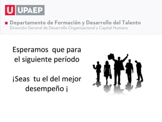 Esperamos que para
el siguiente período

¡Seas tu el del mejor
    desempeño ¡
 