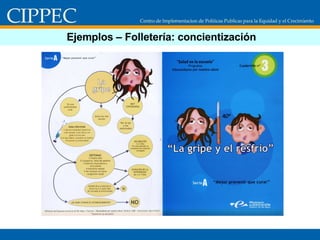 Ejemplos – Folletería: concientización 