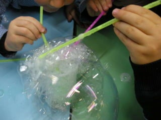 Taller pompas de jabón