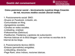 Taller Posicionamento blogs