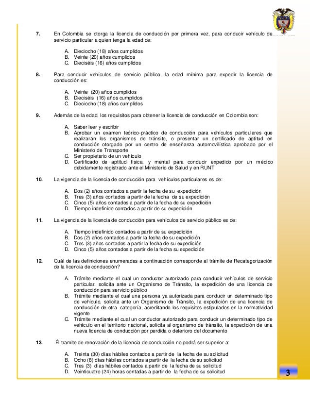 preguntas frecuentes examen de conducir colombia taller preguntas mintransporte preguntas frecuentes examen de conducir colombia taller preguntas mintransporte