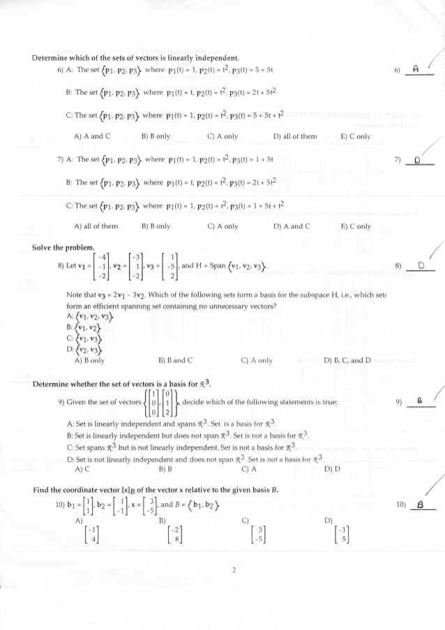 algebra lineal