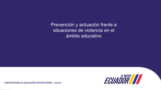 Prevención y Actuación Frente a la Violencia Sexual en el Ámbito ...