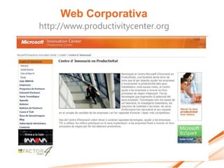 Web Corporativa
http://www.productivitycenter.org
 