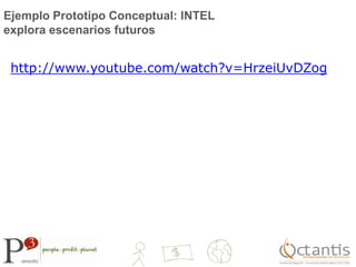 Ejemplo Prototipo Conceptual: INTEL explora escenarios futuroshttp://www.youtube.com/watch?v=HrzeiUvDZog