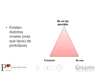 Paso 3: Prototipar Un prototipo es una herramienta integradora, que permite: aprender, comunicar, persuadir, integrar y comunicar