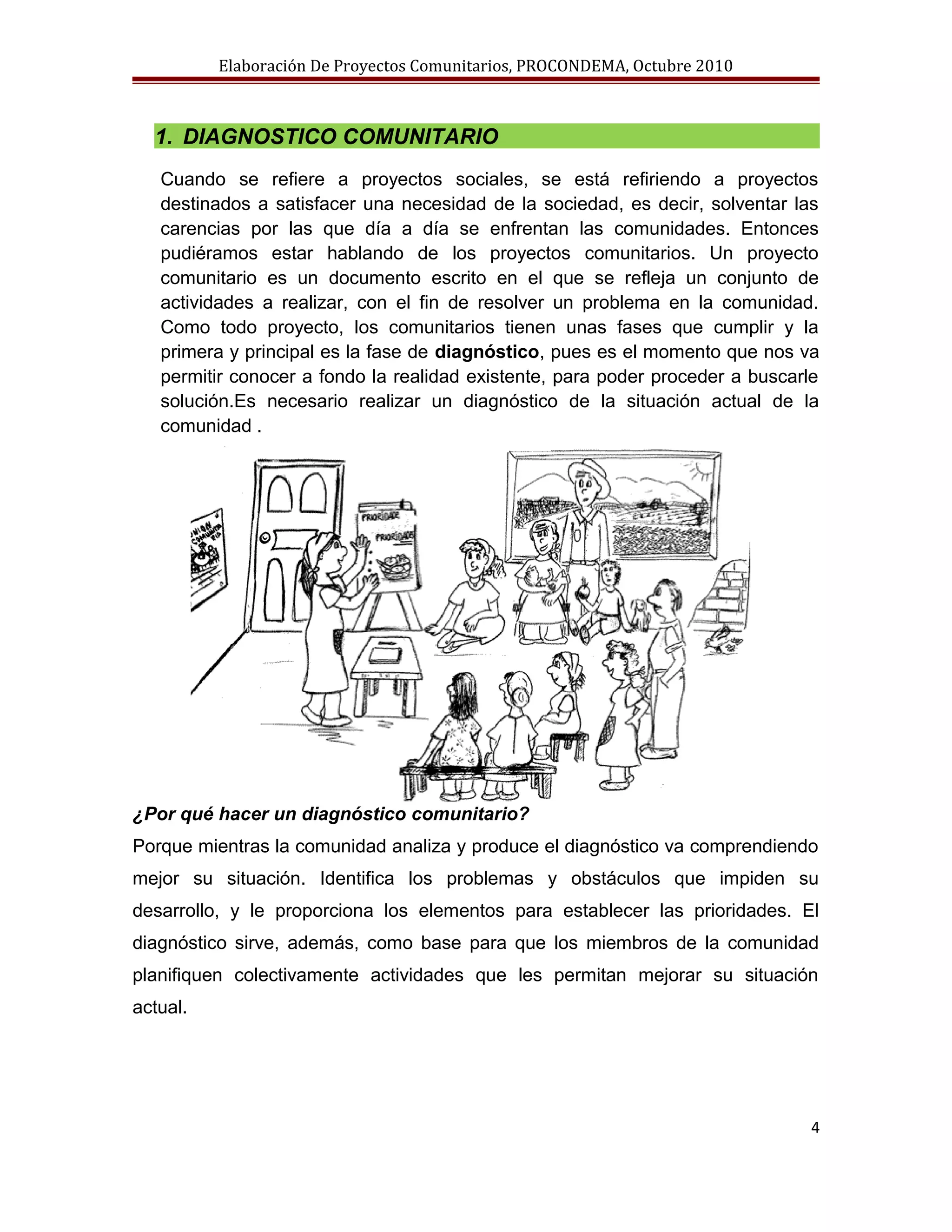 Elaboracion proyectos comunitarios | DOC