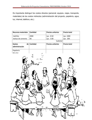 Elaboracion proyectos comunitarios | DOC