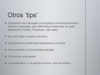 ¿Por qué usar las redes sociales?Comunicación veloz con las audiencias que representan un potencial electoral.