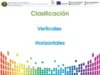 Clasificación

  Verticales

 Horizontales
 