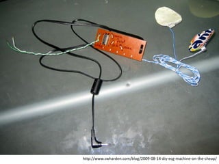 http://www.swharden.com/blog/2009-08-14-diy-ecg-machine-on-the-cheap/
 