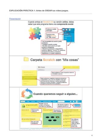 EXPLICACIÓN PRÁCTICA 1: Antes de CREAR tus vídeo-juegos.
Presentación
4
 