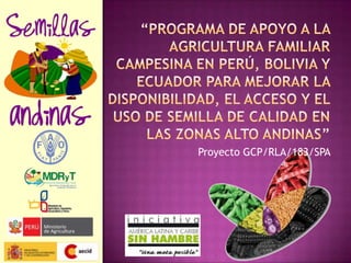 Proyecto GCP/RLA/183/SPA
 