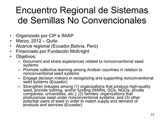 Taller semillas 2011 Jorge Andrade