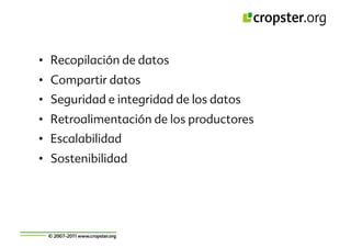 Taller semillas 2011 Cropster