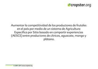 Taller semillas 2011 Cropster