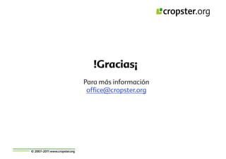 Taller semillas 2011 Cropster