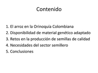 Taller semillas 2011 Dietrich E. Leihner