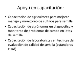 Taller semillas 2011 Dietrich E. Leihner