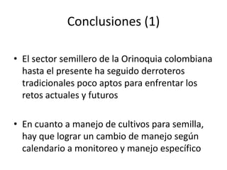 Taller semillas 2011 Dietrich E. Leihner