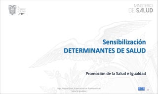 ZONA 6
DISTRITO
14D02
Mgs. Miguel Silva, Especialista de Promoción de
Salud e Igualdad
16
 